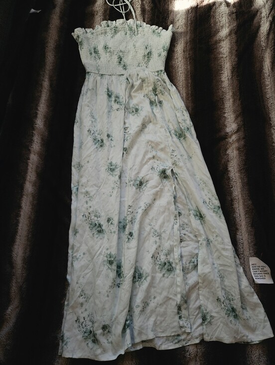 ASOS Dresses & Skirts - ASOS Design Shirred Halter Maxi Dress Size 10 NWT
